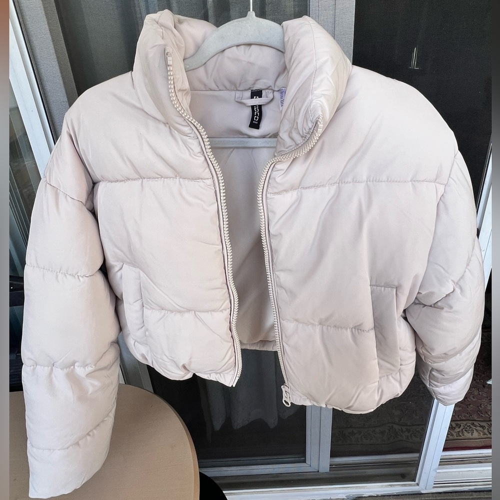 H&M Cream Puffer Jacket